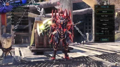 阿坎托XR男性护甲武士外观装备(适用于男性与女性角色)