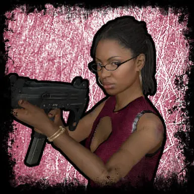 罗谢尔 - 粉色皮裙