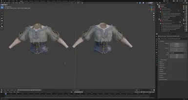 F-店员 去除顶部绑带和项链