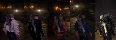 莱昂背后的可见武器(所有替换服装)