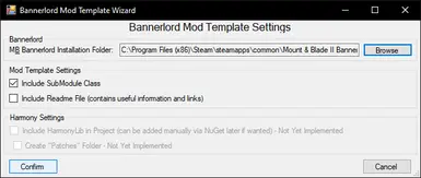 Visual Studio 的模组模板