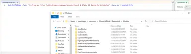 解锁模组文件 - PowerShell