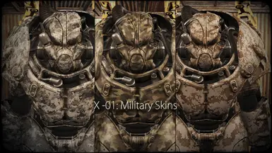 X-01军用动力装甲独立皮肤套装
