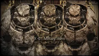 X-01军用动力装甲独立皮肤套装