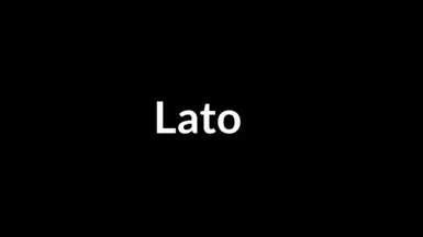 字体 - Lato