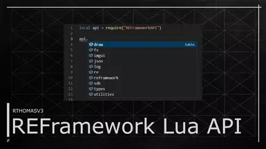 REFramework Lua API