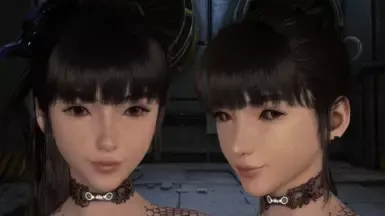 简单韩式眼线化妆与素颜