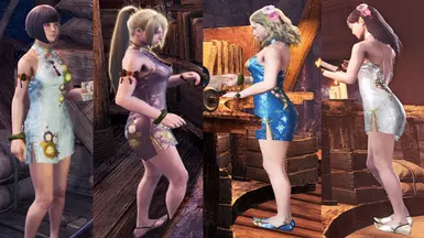 更短的枢纽女孩旗袍