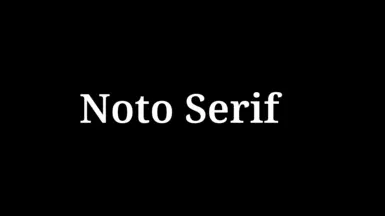 字体 - Noto Serif