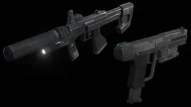 光环3：地狱伞兵武器 - 消音冲锋枪与自动手枪