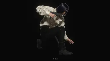 莱昂·浪漫 - 反派发型与黑色长裤