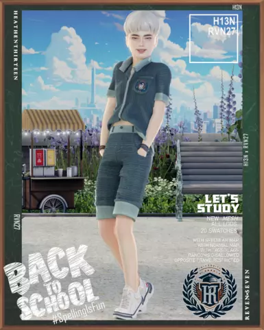 儿童经典短裤夏季制服