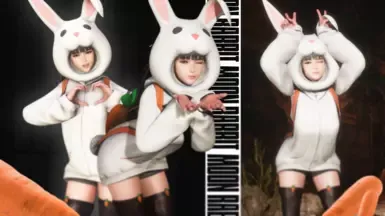 月亮兔服装