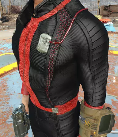 黑色红色避难所制服(男性)