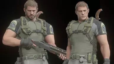 克里斯·雷德菲尔德（生化危机8）BSAA套装（含胡须与无胡须版本）