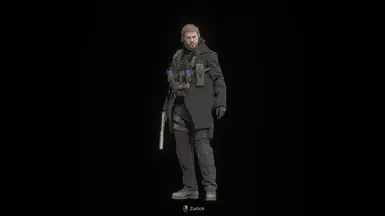 黑色外套配马甲的克里斯·雷德菲尔德（生化危机8）