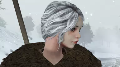 女性真实白发纹理