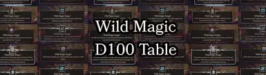 狂野魔法D100表格 - 法文版