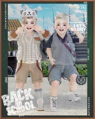 幼儿悬挂式背带膝长校服短裤