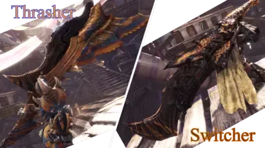 Tigrex Switch Axe Pack - Rex Thrasher Port and Accursed Switcher Remake by EddyOZ