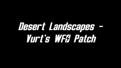 沙漠景观 Vurts WFO 补丁