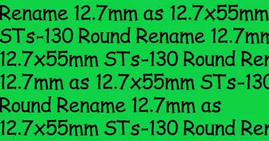 将12.7mm重命名为12.7x55mm STs-130