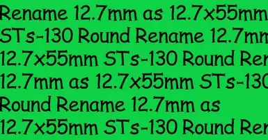 将12.7mm重命名为12.7x55mm STs-130