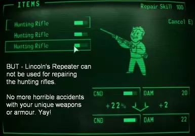 1
Unique items cannot be repaired.