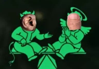 明显邪恶的手指与不那么可怕的耳朵 TTW