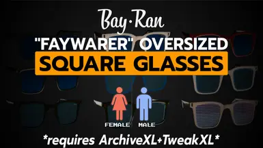 Kwek's Bay Ran Faywarer 超大方形眼镜需要 ArchiveXL TweakXL