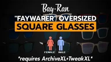 Kwek's Bay Ran Faywarer 超大方形眼镜需要 ArchiveXL TweakXL