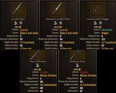 Excalibutter的制造部件与武器 RBM