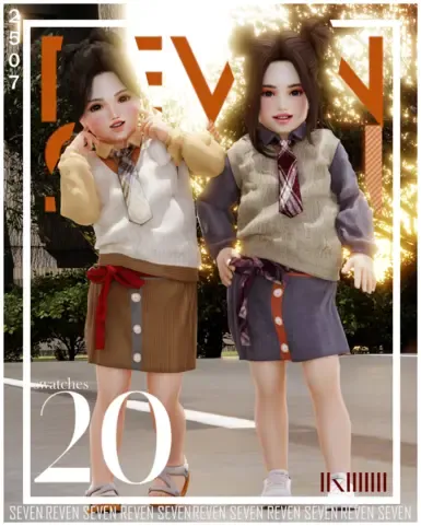 幼儿经典叠层针织背心长袖衬衫