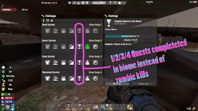 生物群落进度任务取代僵尸击杀