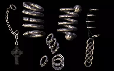 穿孔耳洞 - 耳环 SE