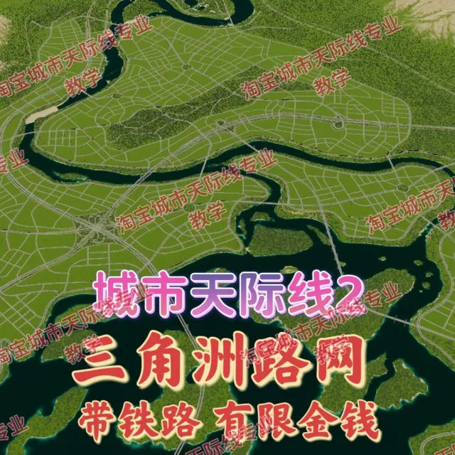 城市都市天际线2三角洲路网地图高玩推荐都市天际线2