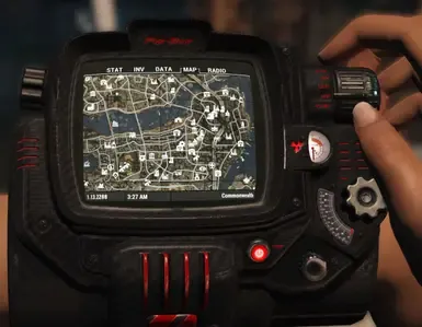 红色装饰碳纤维Pip-Boy