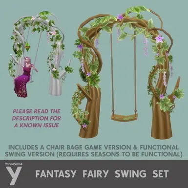 梦幻仙子秋千套装 - YannaSims4