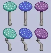 IS' 重新着色的蘑菇树