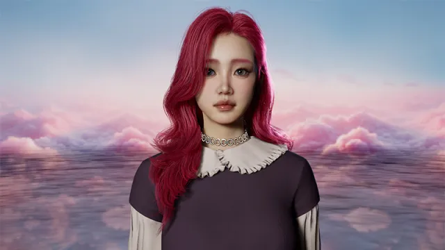 人物预设红毛美女娃娃脸