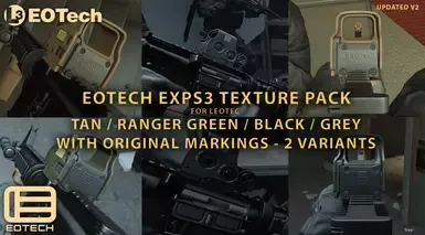 EOTECH EXPS3 纹理包 - 8种变体 .w 真实标记 V2