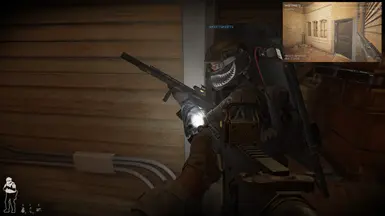 鲨鱼嘴贴花用于防弹面罩