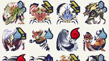 怪物弱点图标指示器