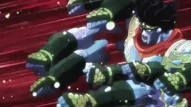 Star Platinum 与 The World 的拳头