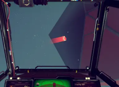 空间站红色光束