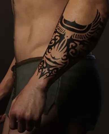 德斯蒙德·迈尔斯前臂纹身