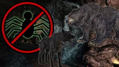 将蜘蛛替换为狼和熊