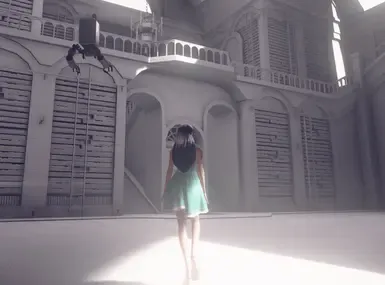 少女蒂法在尼尔:机械纪元