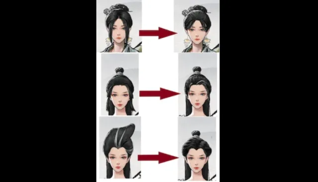 女性发型美化 静态动态全替换