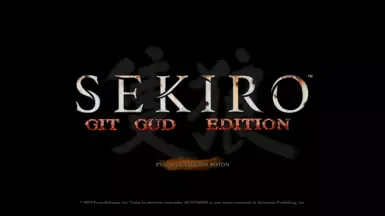 Sekiro 主菜单
